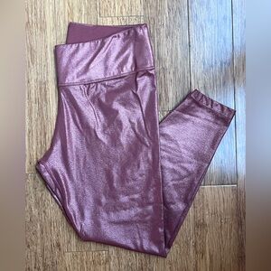 Nike dri-fit Metallic Leggings Pink Size large
